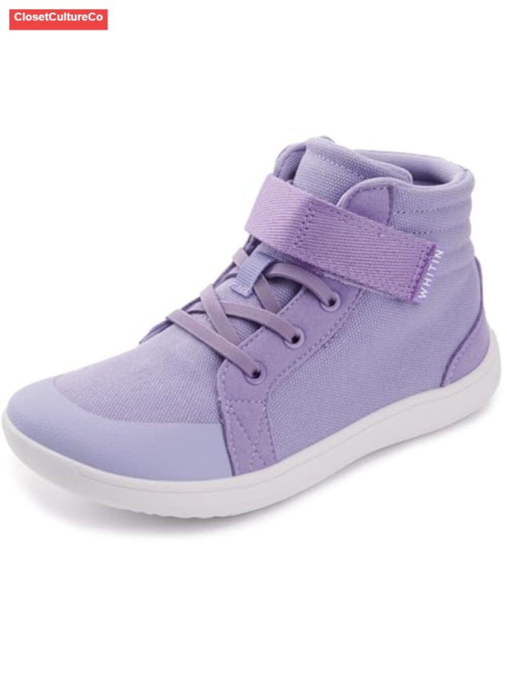 Kids Wide High Top Barefoot Shoes Zero-Drop Walking Sneakers